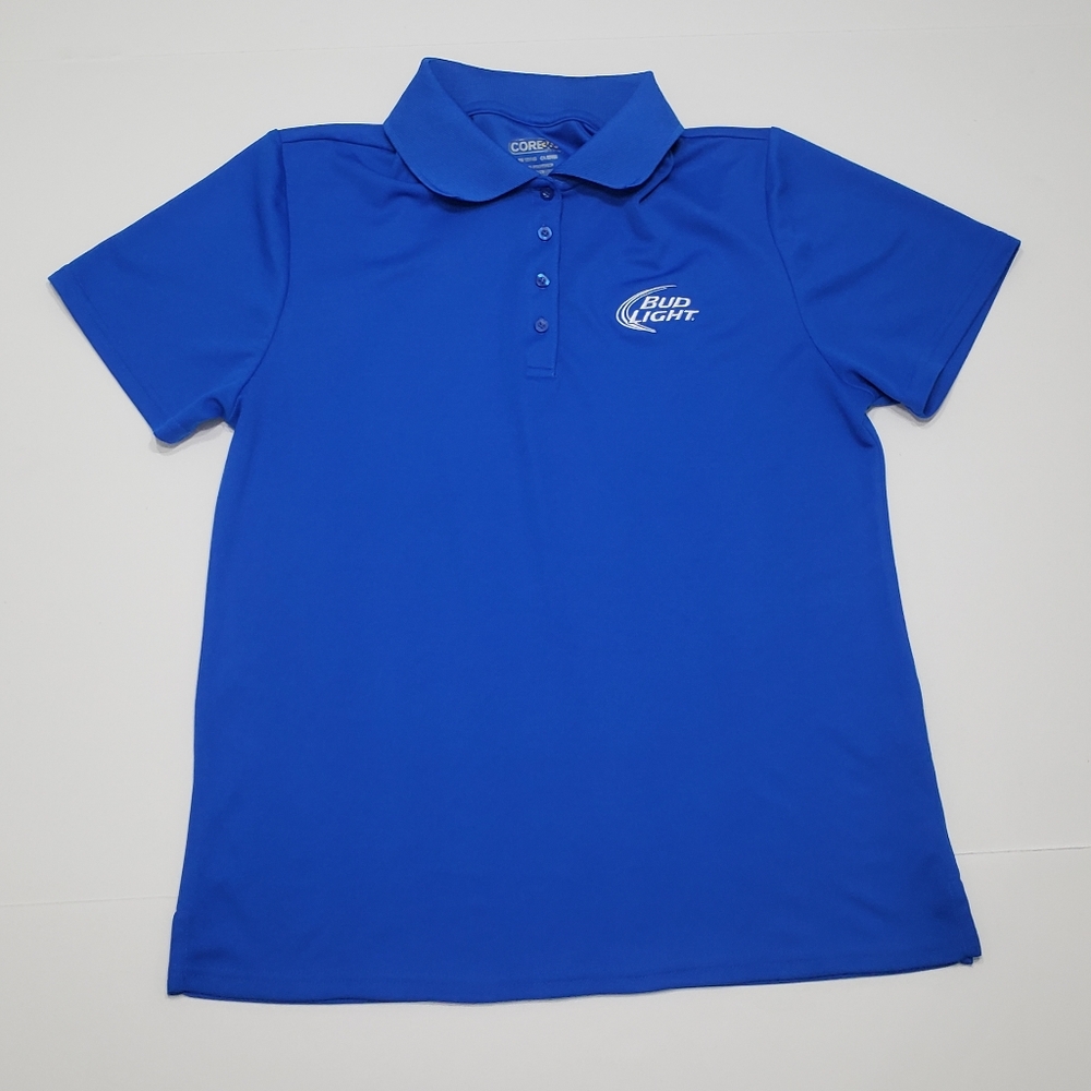 Womens Core 365 Budlight Blue Golf Polo Medium